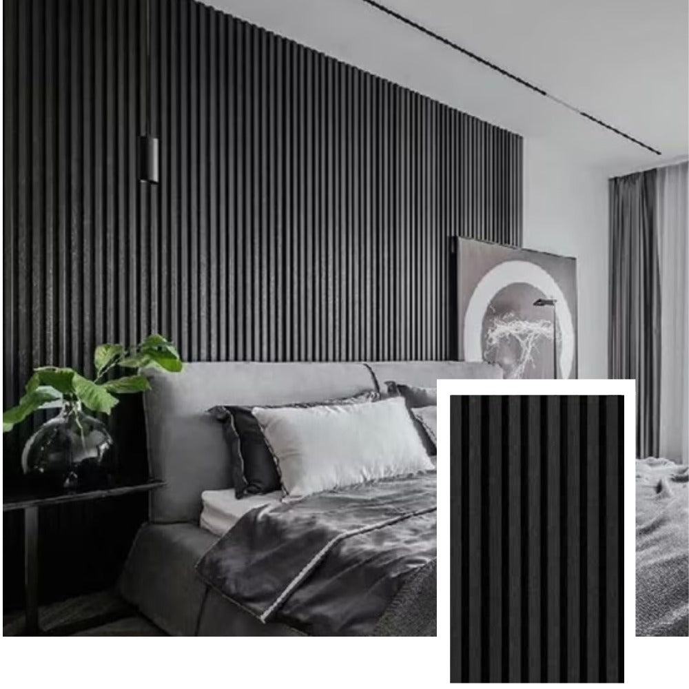 AcoustiLine™ Precision Acoustic Slat Panel — Smoked Oak (2.7 m × 1.10 m)