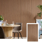 AcoustiLine™ Precision Acoustic Slat Panel — Smoked Oak (2.7 m × 1.10 m)