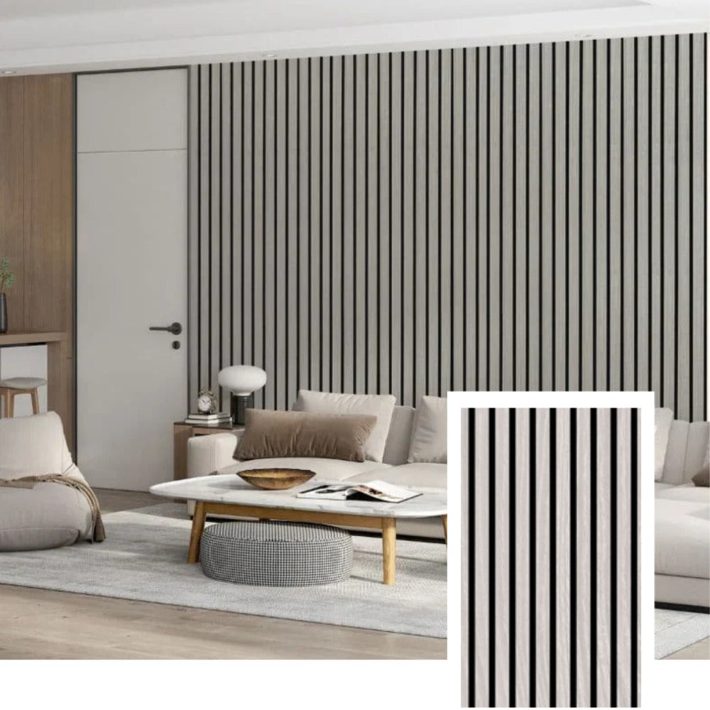 AcoustiLine™ Precision Acoustic Slat Panel — Smoked Oak (2.7 m × 1.10 m)